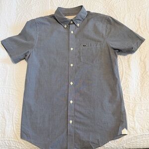 NWT Lacoste Men's Casual Navy Button Down Shirt
